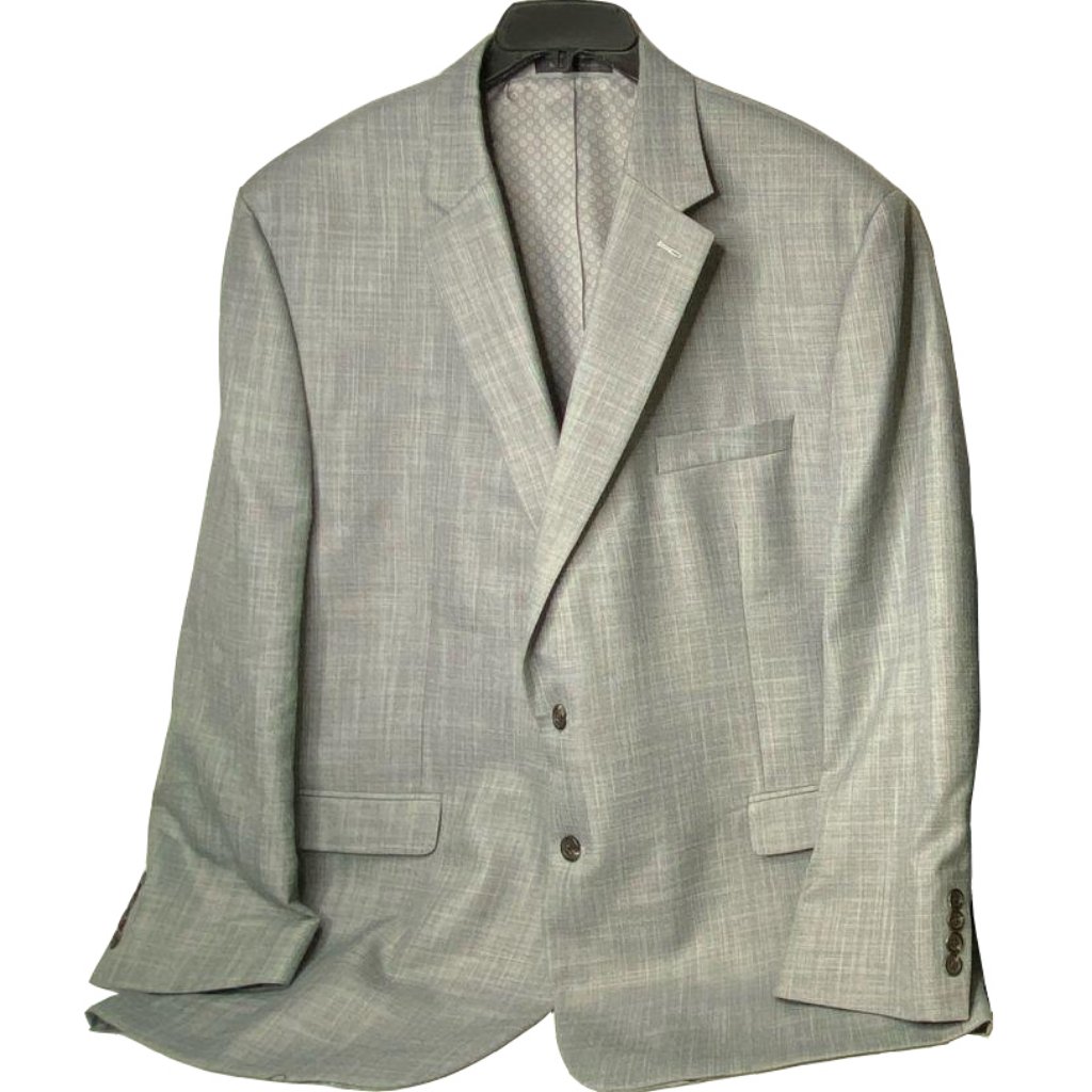 Nwot - Chaps By Ralph Lauren Grey Blazer Sports Coat Top Jacket 48r 50r?